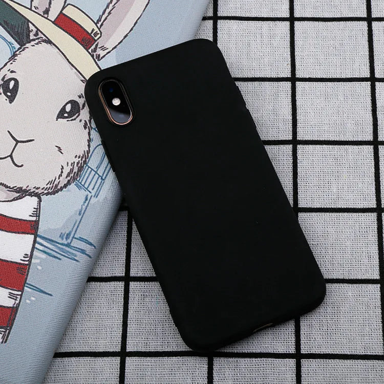Silicone Candy Color Case for iPhone 11  8 Plus 7 6 6S plus Soft Cover candy Phone Cases for iPhone 11 12 13 14 Pro XR X XS Max