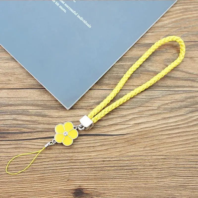Phone Charm Strap Multicolor Phone Charm String Short Braid Mobile Phone Straps for Camera Anti-Lost Lanyard Gift Keychain Strap