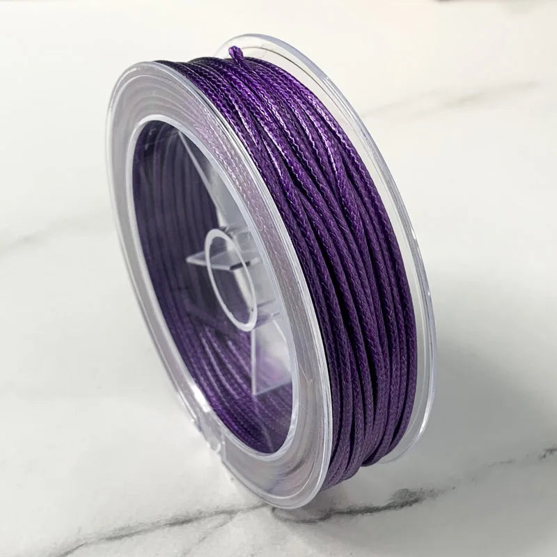 0.5/1/1.5/2/3MM LineWaxed Cord Cotton Thread String Strap Necklace Rope Bead Bracelet for DIY Jewelry Making Supplies