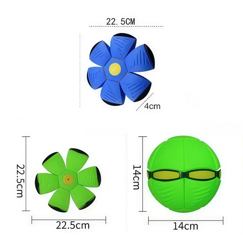 New Orange Flying Saucer Ball Magic Deformation Foot Pressure Decompression Vent Outdoor Sports Parent-Child Active  Kids Fun