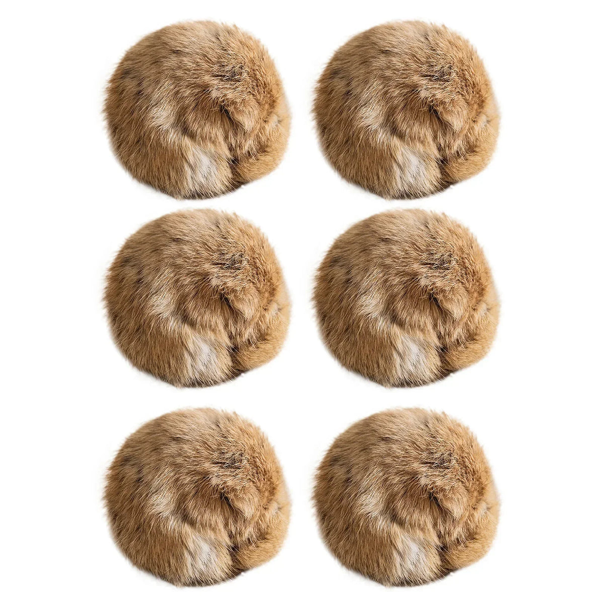 1/2/3/6Pcs Rabbit Fur Catnip Toy Balls Bite Resistant Interactive Chasing Plush Balls Self Play Stress Relief Kitten Toy 2026