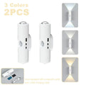 LED Motion Sensor Night Light, USB-C Rechargeable Adjustable Wall Light, Wireless Stick-On Lamp for Bedroom Hallway Closet