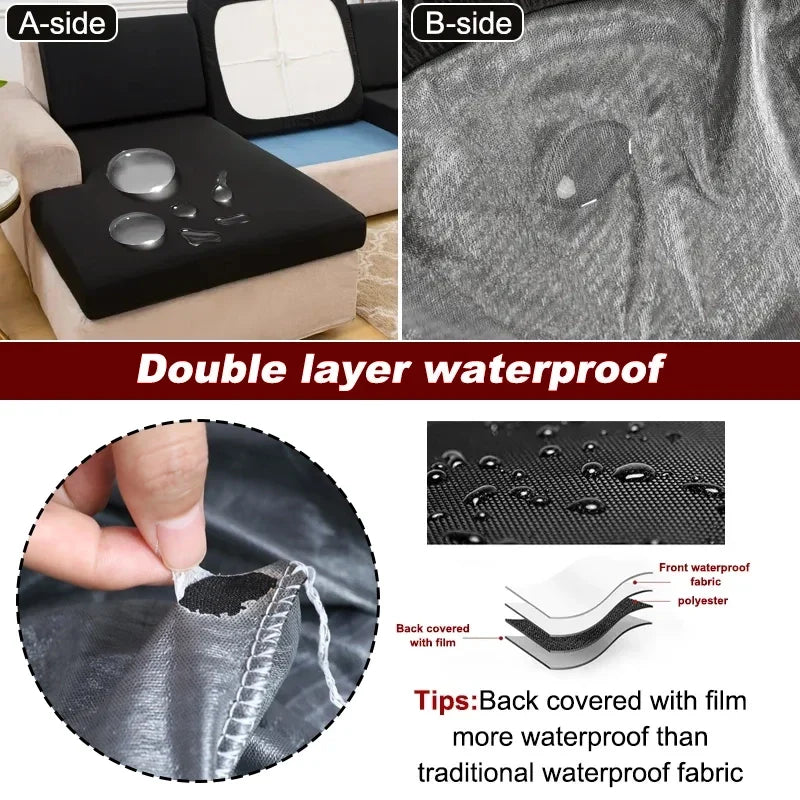 Waterproof Sofa Cushion Covers Sofa Cover For Living Room Silky Sofa Seat Cover Soft Stretch Couch Slipcover Furniture Protector