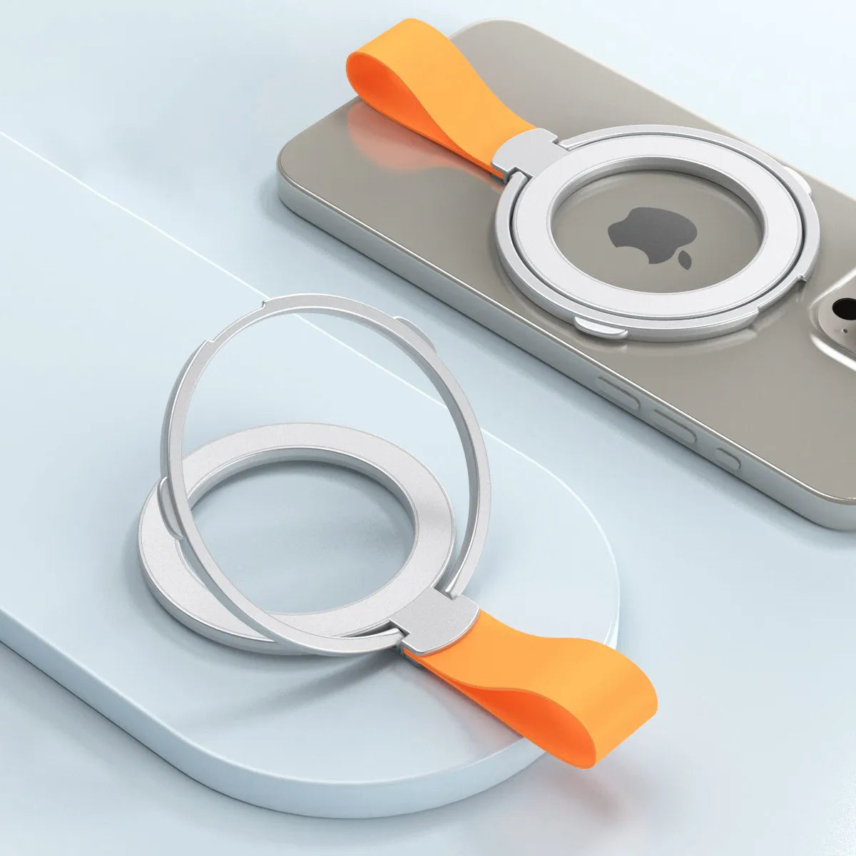 Cell Phone Ring Holder Stand Finger Grip Degree Rotation Kickstand Aluminium Alloy For Magsafe IPhone 16 15 14 13 12 Pro Max
