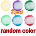 2/3Pcs Glow In The Dark Dog Squeaky Ball Toy, Bite Resistant Elastic TPR Rubber Teeth Cleaning Chew Ball, Random Colors