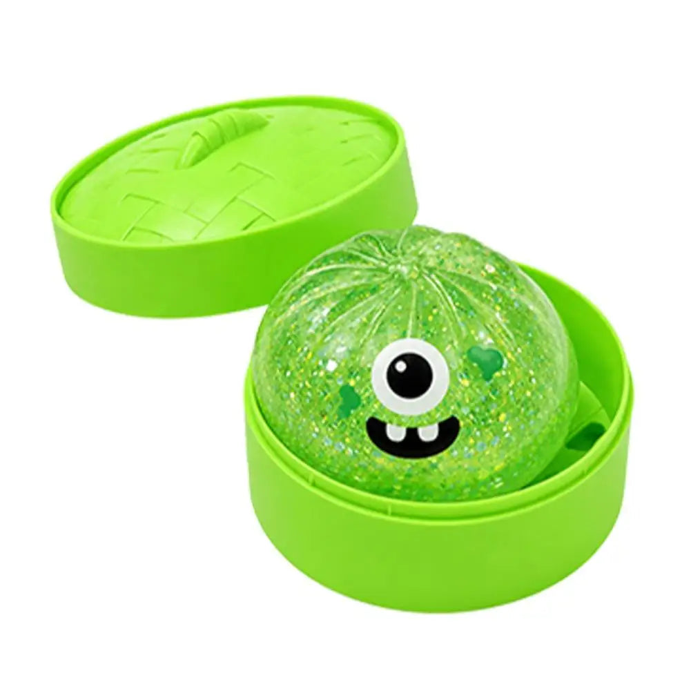Premium Squishy Steamed Bun Dumpling Toy Slow Rising Glitter Stress Relief Ball Soft Stretchy Fidget Desk Toy Home Office Decor