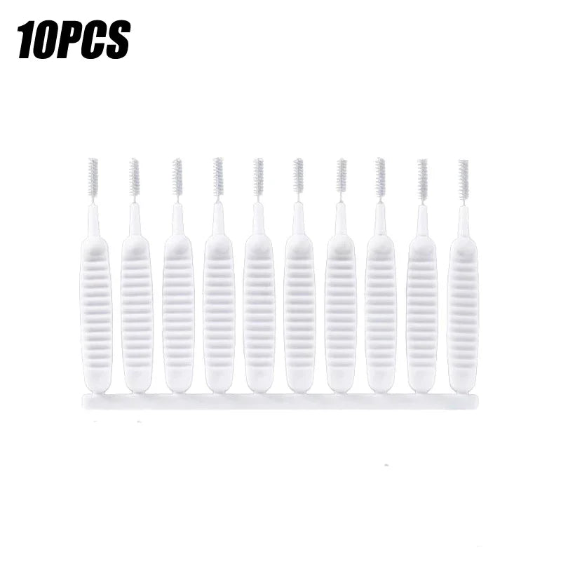 10-500PCS Shower Cleaning Brush Bathroom Micro Nylon Brush Nozzle Anti-blocking Cleaning Tools Bathroom Accessories