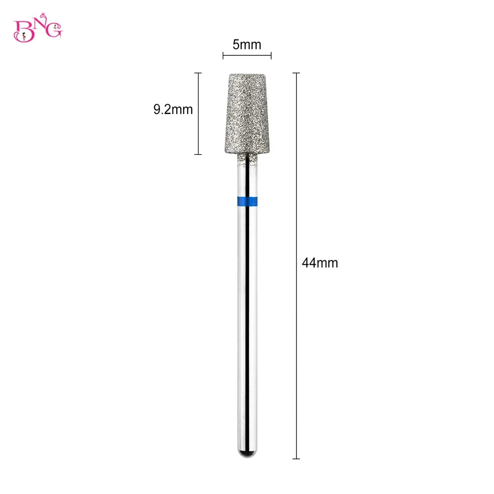 BNG 3Pcs Nail Drill Bit Nail Polishing Head Tapered Barrel Nail File Drill Bit Cuticle Cleaner Burr Tool For Nail Polishing Kit