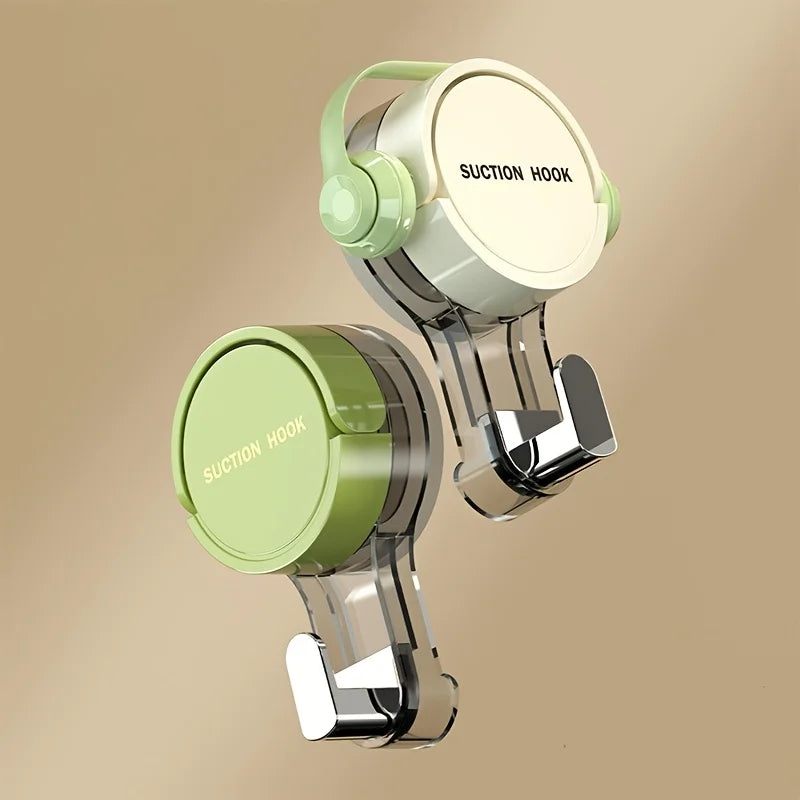 1/2pcs Contemporary Suction Cup Hooks Wall Mount No-Drill Vacuum Sealed Hooks for Towels Kitchen Bathroom and Home Organization