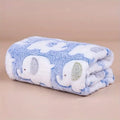 Christmas Gift Soft and Cozy Cartoon Elephant Pet Blanket for Dogs and Cats Flannel Throw for Puppies and Kitten Universal Size