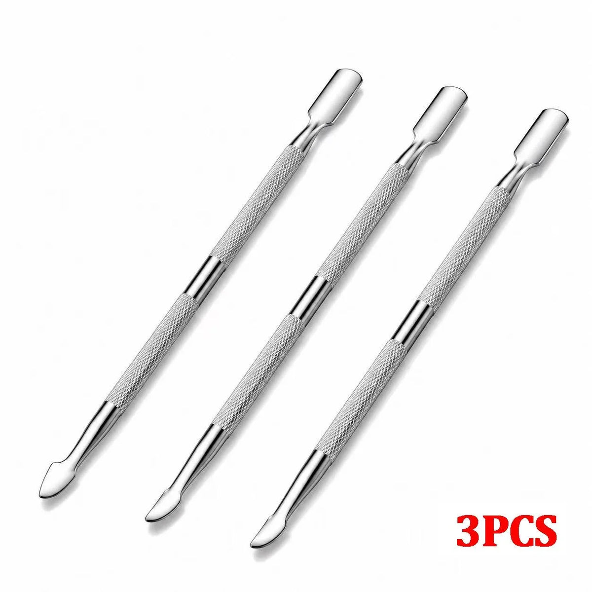 1/10Pcs Double Ended Stainless Steel Cuticle Pusher Dead Skin Push Remover for Pedicure Manicure Nail Art Cleaner Care Tool