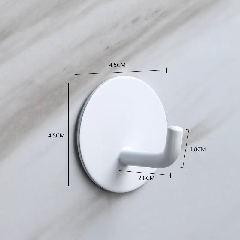Coat Hooks Wall Mounted Coat Rack Self-Adhesive Kitchen Hooks Stainless Steel Wall Adhesive Hooks for Walls Bathrobe Hooks Door