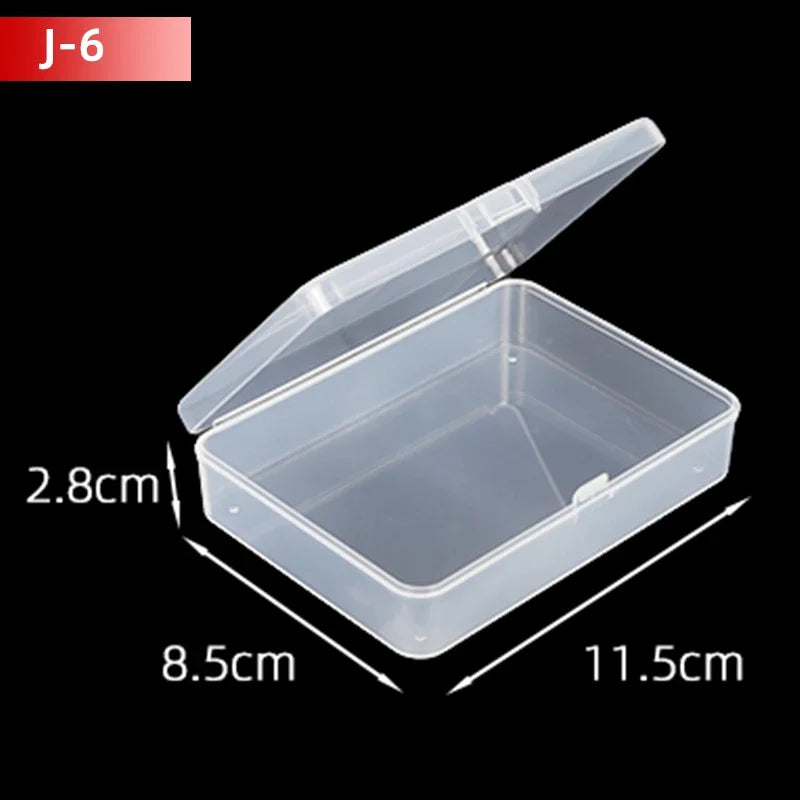 5Pcs/10Pcs PP Storage Box Mini Transparent Plastic Case Container Square Rectangle Packaging Box for Jewellry Beads Small Items