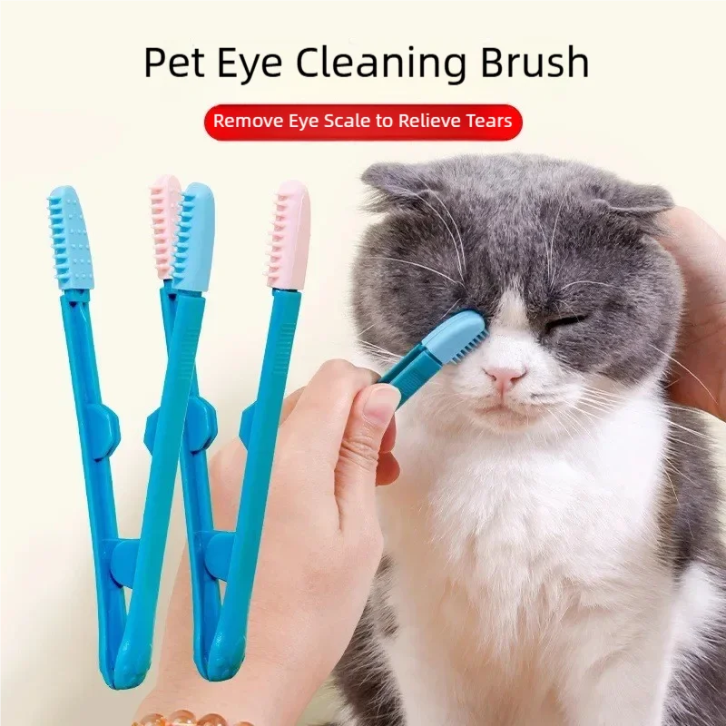 Pet Grooming Tear Stain Remover Comb Cleaning Brush Cat Eyes Comb for Small Cats And Dogs Pet Care Tools