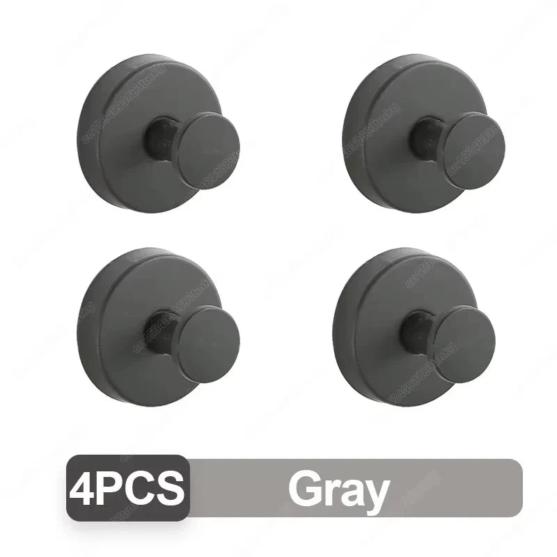 Suction Cup Hook Stainless Steel Punch-free Hooks Waterproof Wall Mount Strong Adsorption Hooks Reusable Kitchen Bathroom Hook