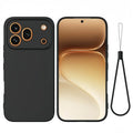 Fashion Solid Colour With Lanyard Shockproof Protective Liquid Silicone Phone Case For Honor 600 400 200 90 Pro Lite