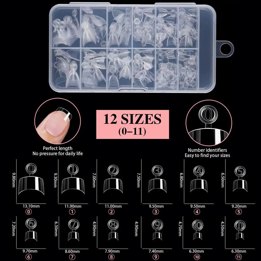 120pcs Half Cover Almond Fake Nails Half Matte Pre Buff Acrylic Nails Extra Short Almond Shape Gel Nail Nail Forms Salon