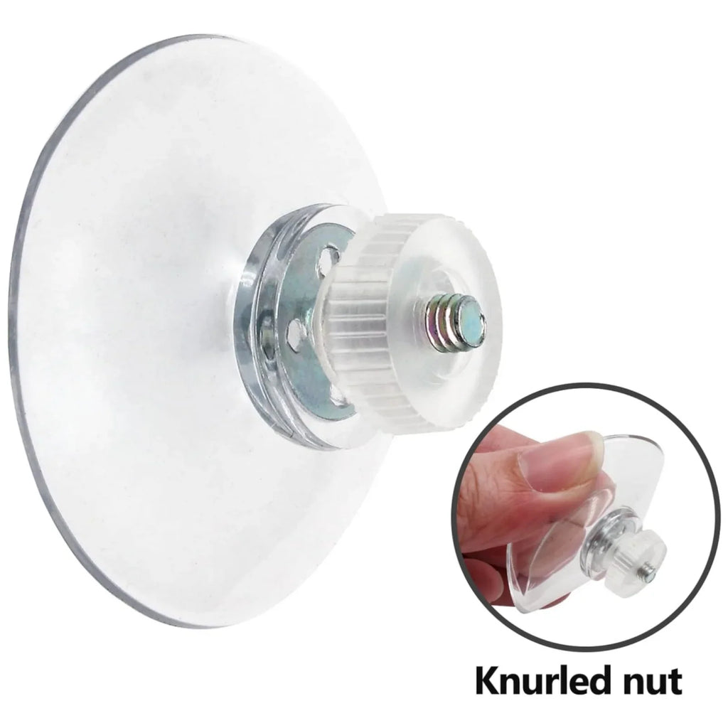 5/10Pcs PVC Sucker with Screw Nut 25/32/41/53mm Round Strong Transparent Suction Pads for Car Shade Glass Wall Door Glass Window