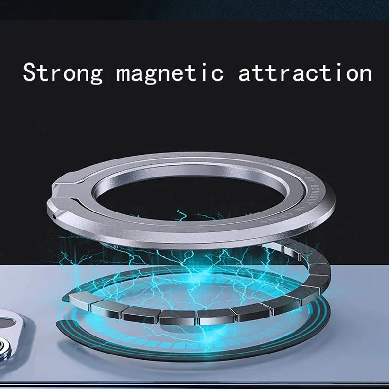For MagSafe Magnetic Foldable Finger Ring Holder Stand Grip Mount for iPhone Android Smartphones