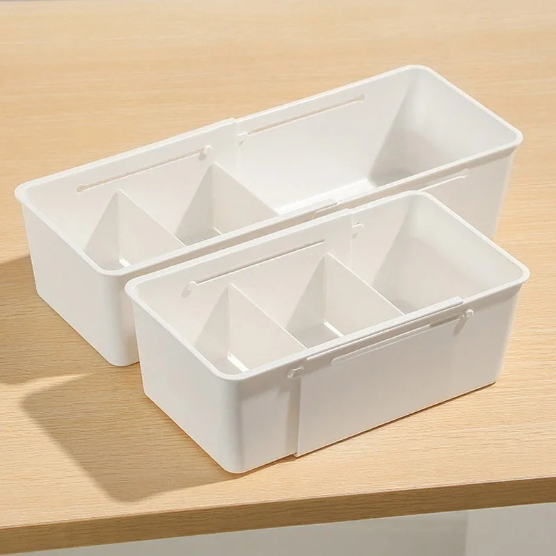 Drawer Organizer Box Home Retractable Sorting Kitchen Compartments Underwear Desktop Cutlery Storage Box Classification Sock Box
