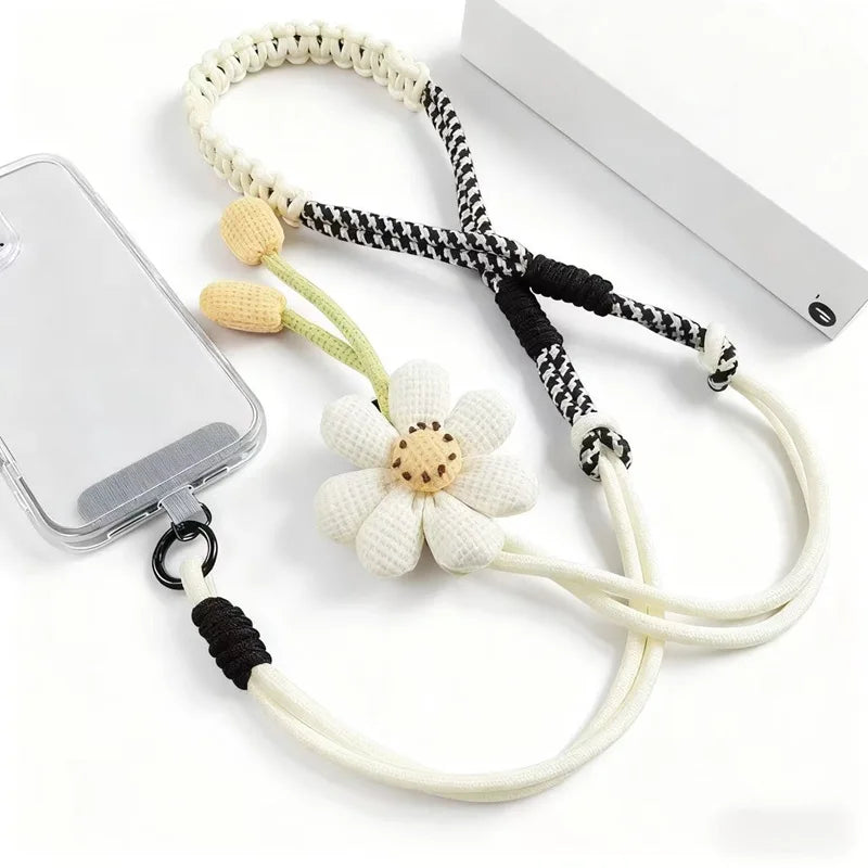 Creative Cartoon Mobile Phone Universal Lanyard Crossbody Long Rope Lanyard Rope Cartoon Decorative Pendant Outdoor Accessories