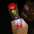 Rose 24k Gold Foil Rose Mother'S Day Gifts Rose-Shaped Eternal Rose Flower For Valentine'S Day Couple Gift Christmas Halloween