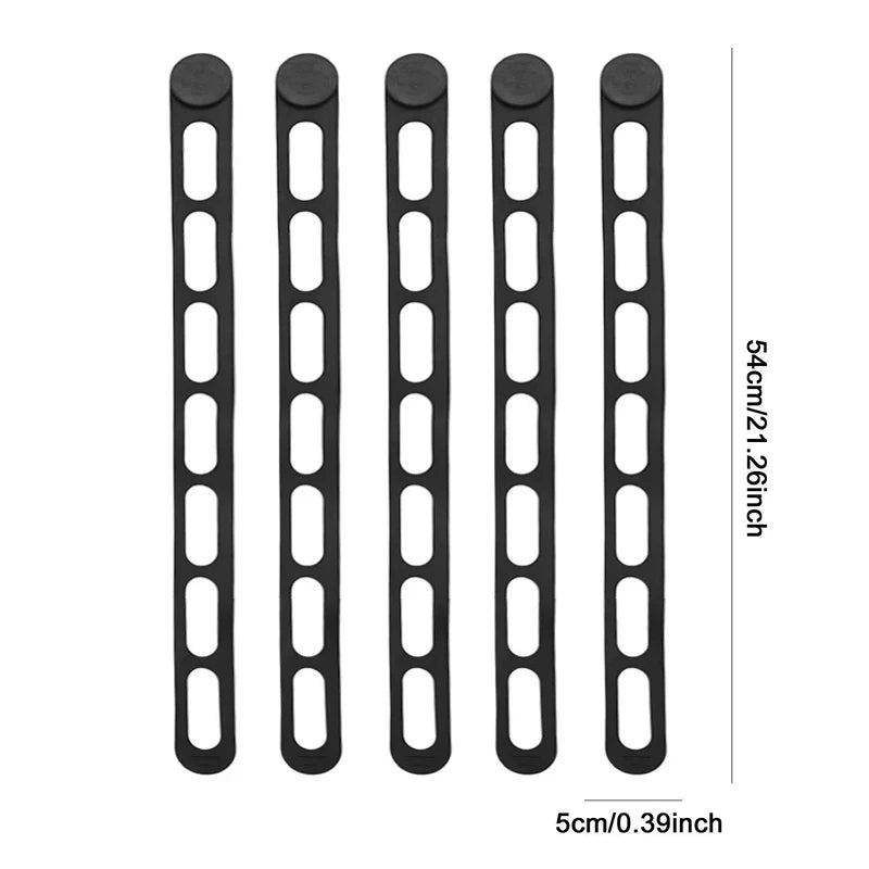 54cm Reusable Silicone Elastic Band Lid Straps for Pot Lid Holder Lunch Box Strap Elastic Bands Outdoor Tableware Storage Tools
