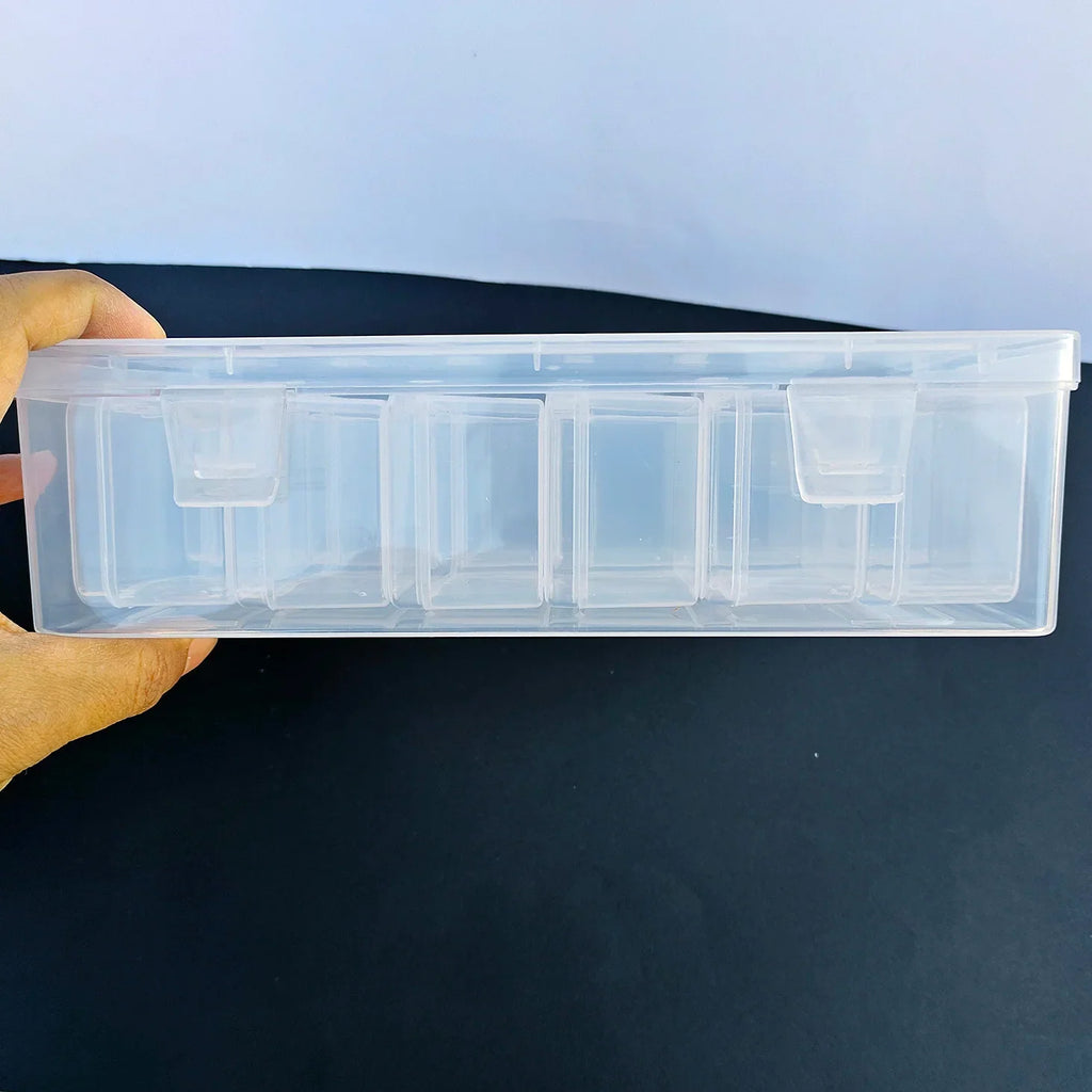 12/18/36Pcs Bead Storage Box Transparent Plastic Container with Hinged Lid, Small Items, Crafts, Jewelry Beads