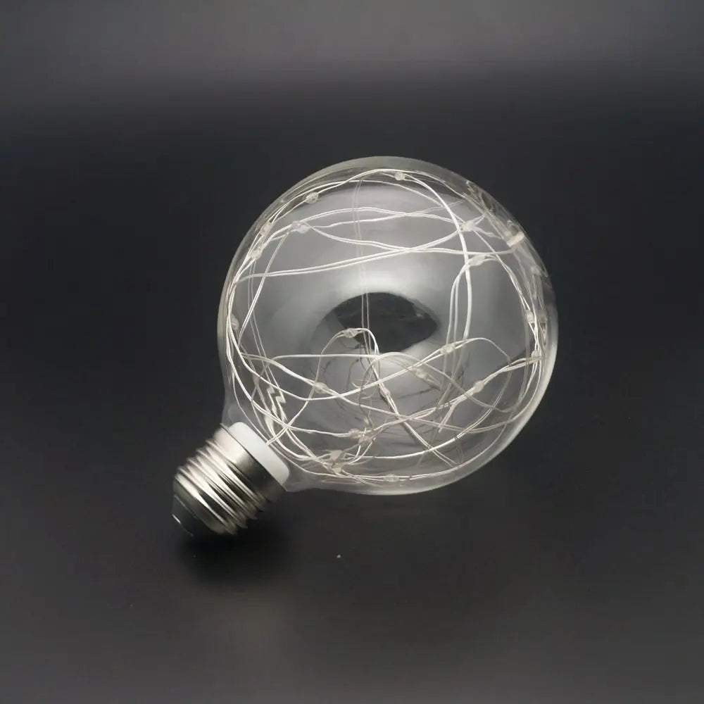 Retro Colorful RGB Lighting Wedding Party Bar Atmosphere Holiday Night Light LED Light Bulb Copper Wire Bulb String Light