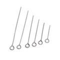100Pcs/Lot Stainless Steel Headpin Diy Jewelry Accessories Earrings Beading Eye Pins Flat Head Pins For Jewelry Making Supplies