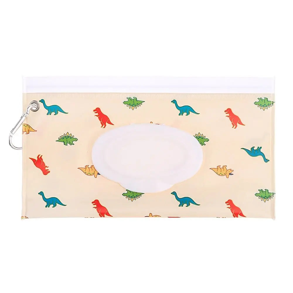 New Baby Wet Wipe Pouch Flip Cover Wipes Holder Case Reusable Tissue Box Refillable Carrying Case Portable Stroller Accessories