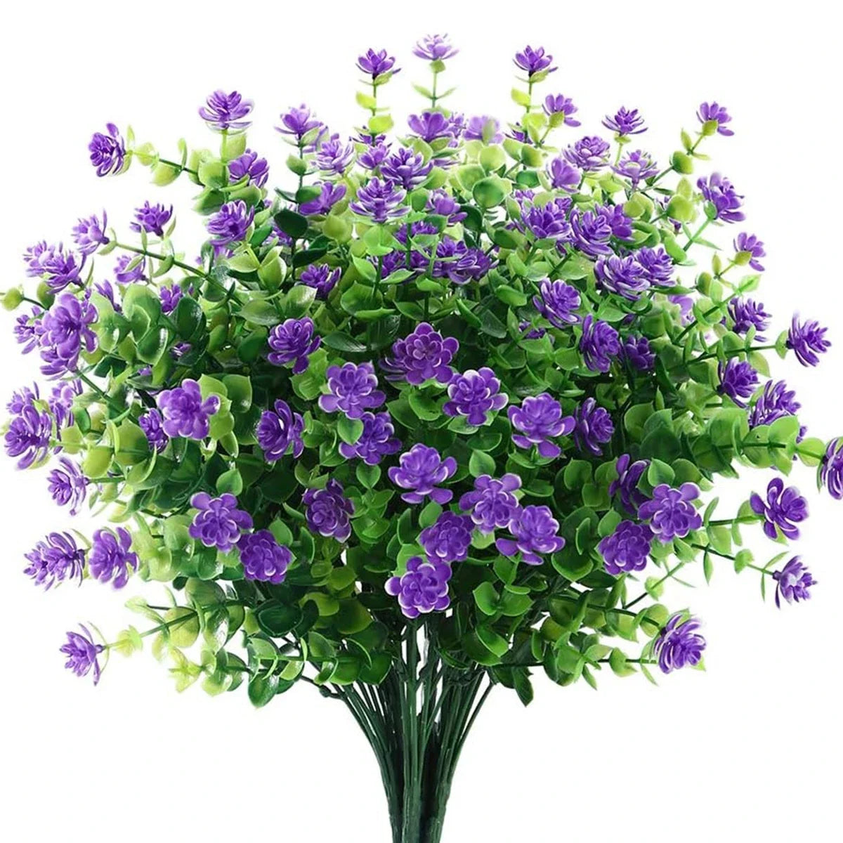 Artificial Plastic Flowers Fake Eucalyptus Plant Wedding Bridal Bouquet Christmas Decor Vase for Home Windowsill Bonsai Festival