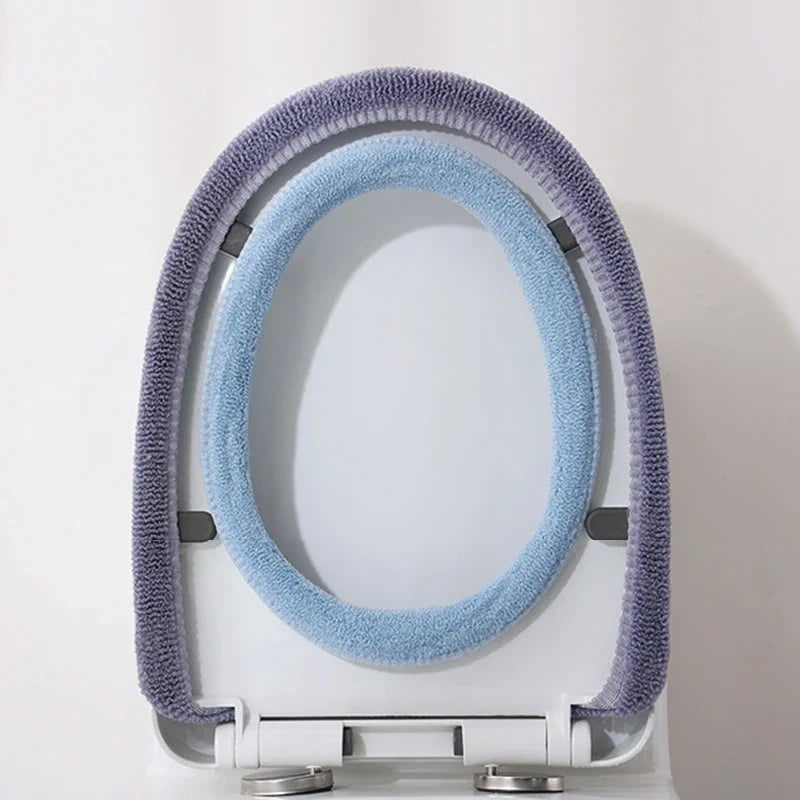 Reusable Toilet Seat Covers Universal Warm Plush Closestool Mat Washable  Warm Toilet Seat Cushion  Bathroom Accessories
