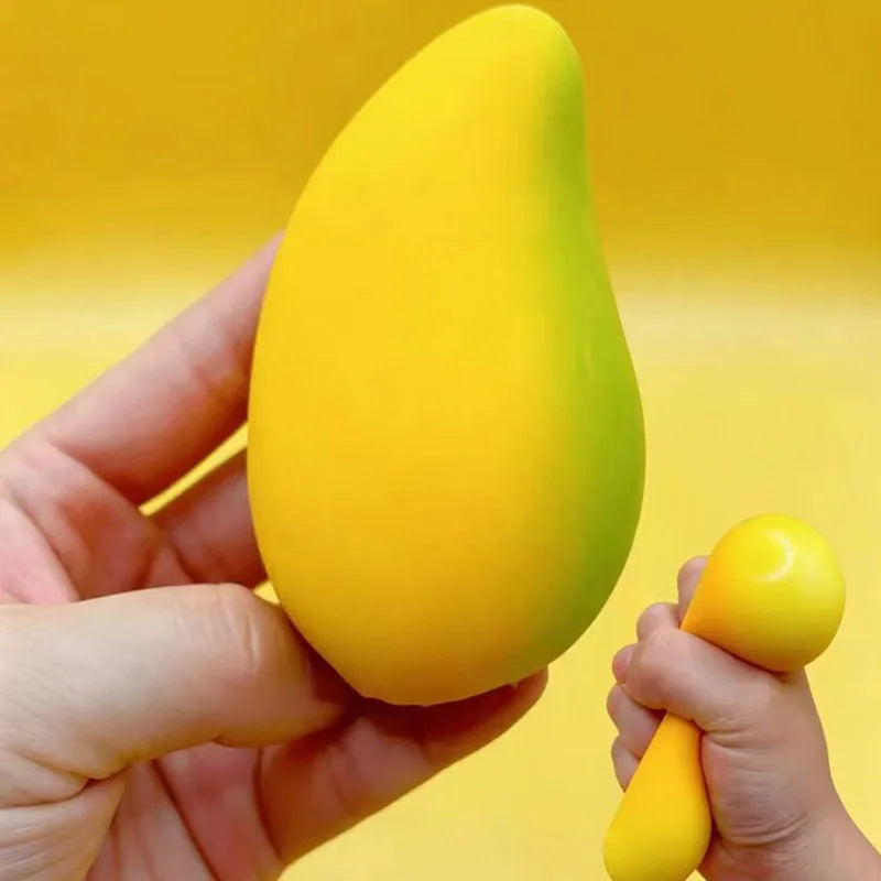 1/2/3Pcs Mango Shaped Slow Rising Squishy Toy, Stress Relief Sensory Squeeze Toy, Birthday Back To School Party Gift for Adults