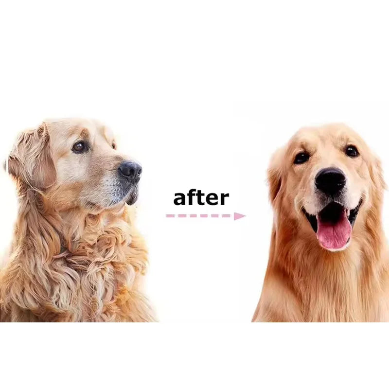 Professional Pet Deshedding Brush 2 Sided Dematting Dog And Cat Hair Remover Pet Hair Knot Cutter Dogs Grooming Shedding Supplie