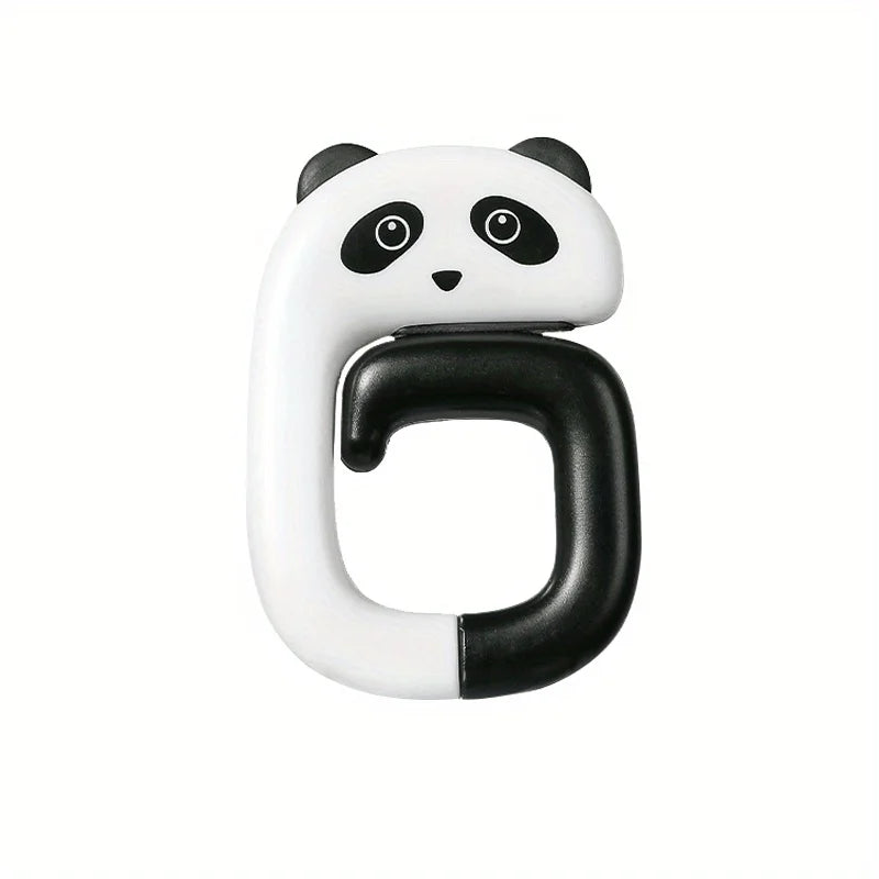 Travel Portable Cute Handbag Hook, Securely Hangs On Any Desktop, Plastic Design with Stretchable Handle, Fashionable Style