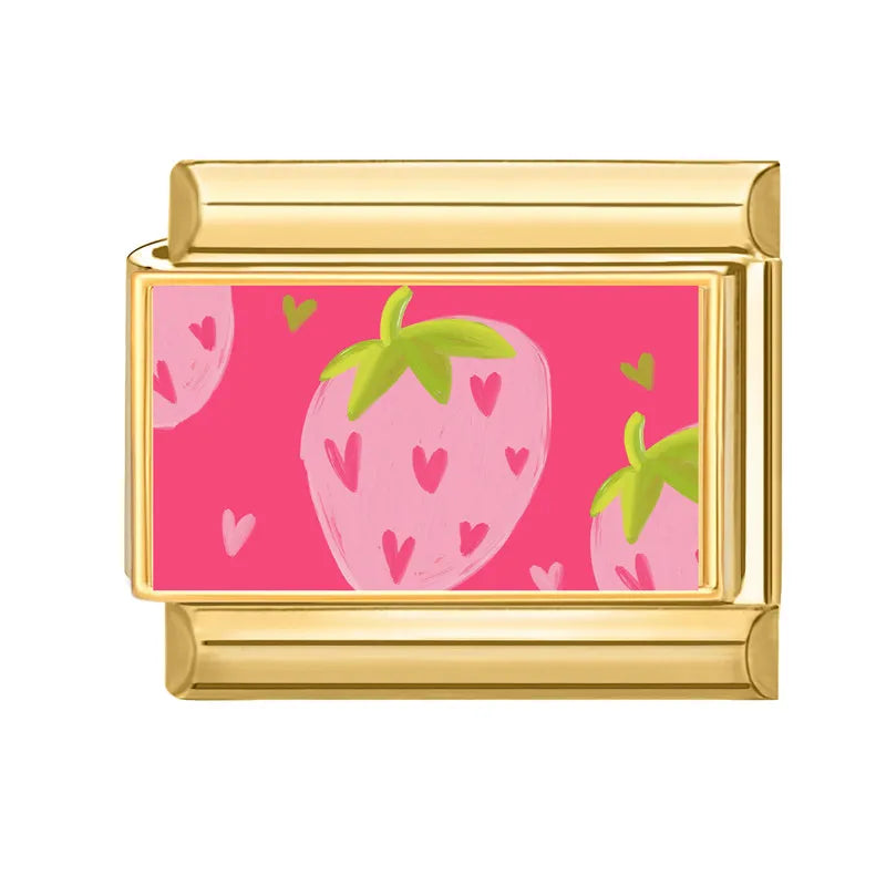 Y2K Wholesale 777 Flowers Dachshund Dogs Gold Italian Charm Link Fit 9mm Stainless Steel Jewelry DIY Making Women Bracelets Gift
