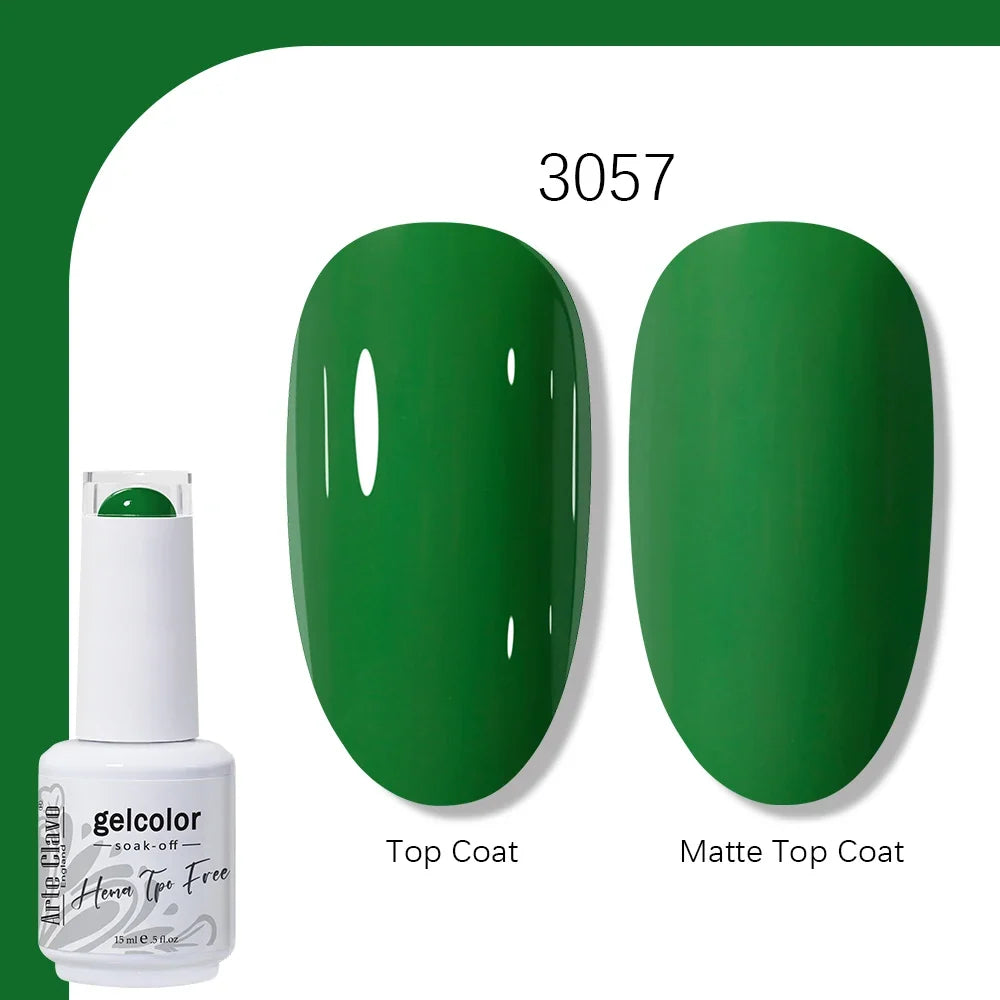 Arte Clavo HEMA TPO FREE 15ml UV LED Gel Nail Polish Soak Off Semi Permanent Daily Wear Universal Color For All Seasons Manicure