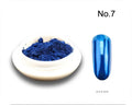 1 Jar Holographic Chili Red Mirror Nail Chrome Powder Effect Metallic Dust UV Gel Gold Chrome Nail Powders Pigment Christmas Red