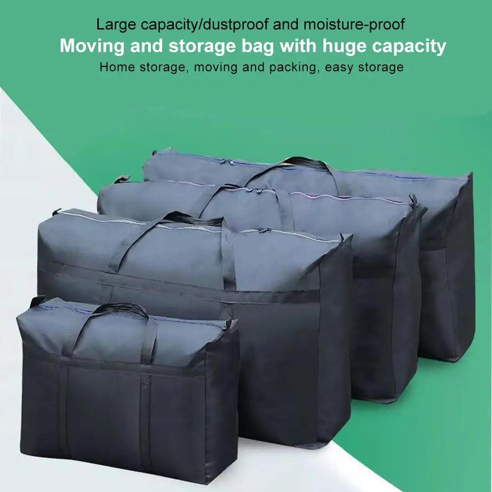Extra Large Waterproof Storage Bag Heavy Duty Oxford Cloth Clothes Quilt Moving  Luggage Bags Laundry Organizer Pack