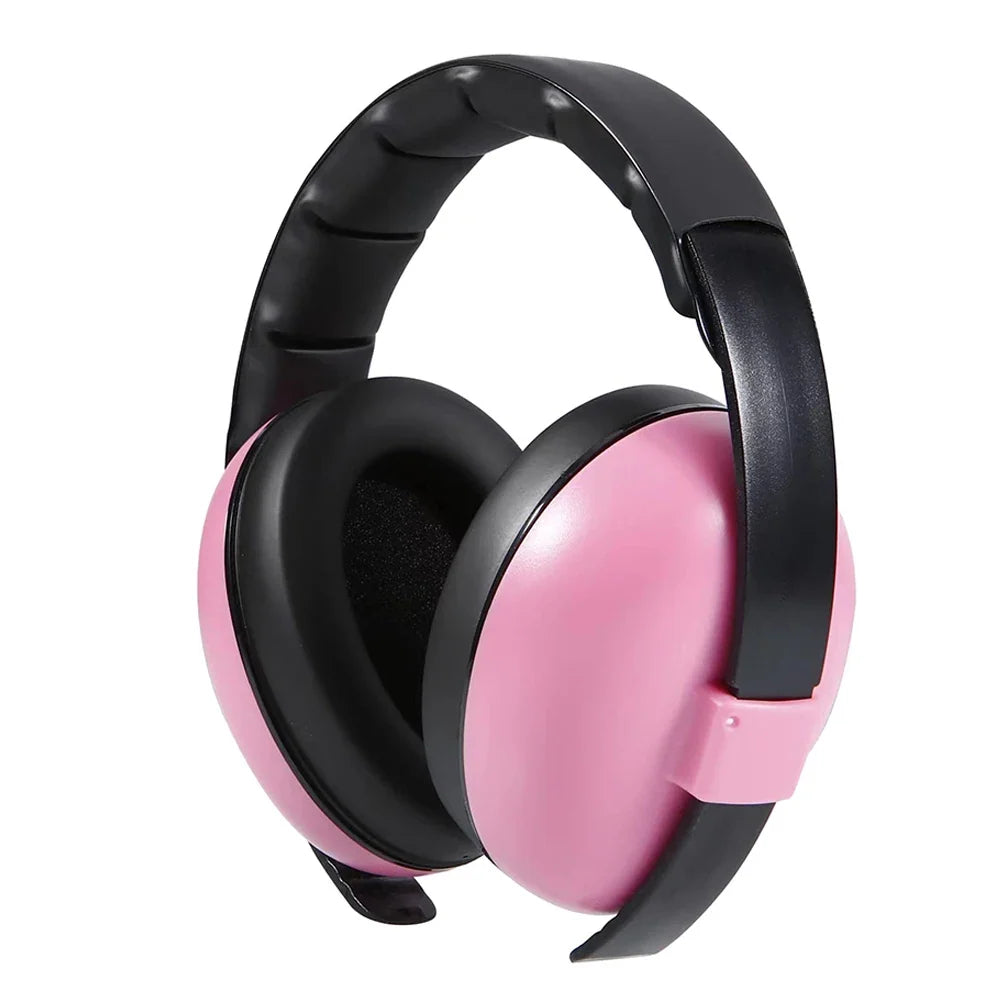 Baby Anti-noise Sleep Headphones Baby Ear Protection 2-in-1 Convertible Design Earmuffs， 0 Pressure ，Light,Adjustable