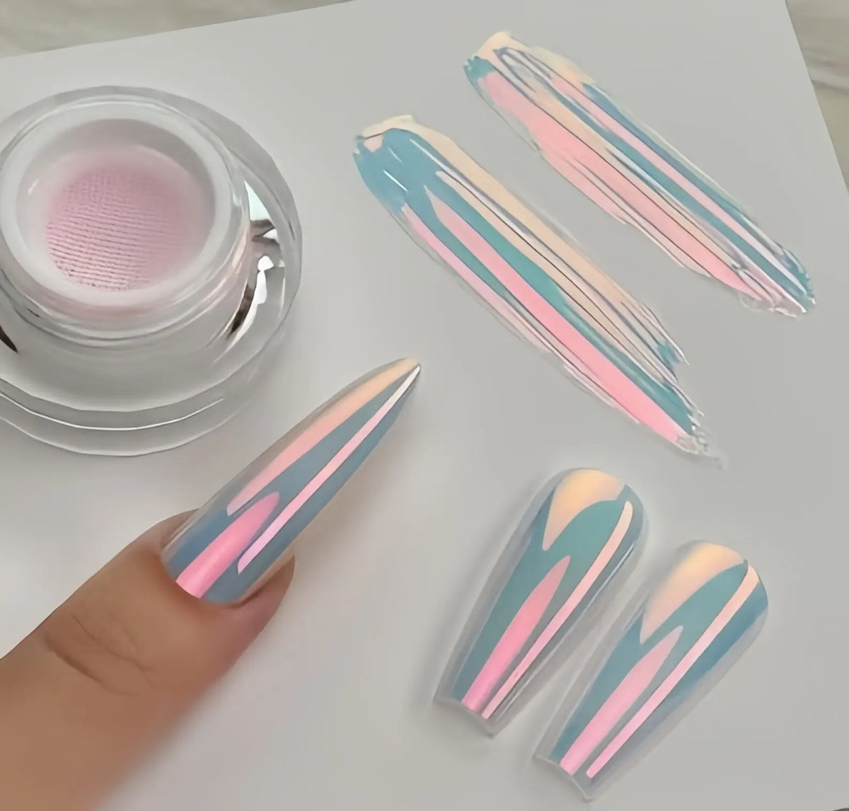 Air Cushion Japanese Unicorn Neon Powder Human Fish Powder Macaron Magic Mirror Powder Aurora Glitter 0.8g