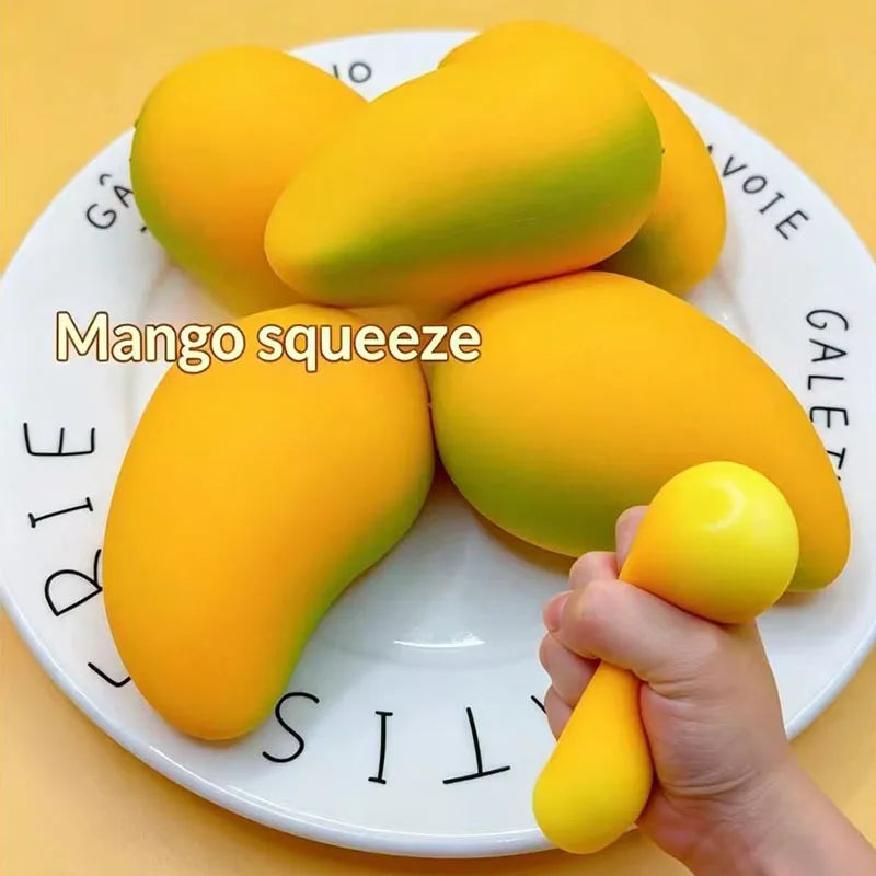 1/2/3Pcs Mango Shaped Slow Rising Squishy Toy, Stress Relief Sensory Squeeze Toy, Birthday Back To School Party Gift for Adults