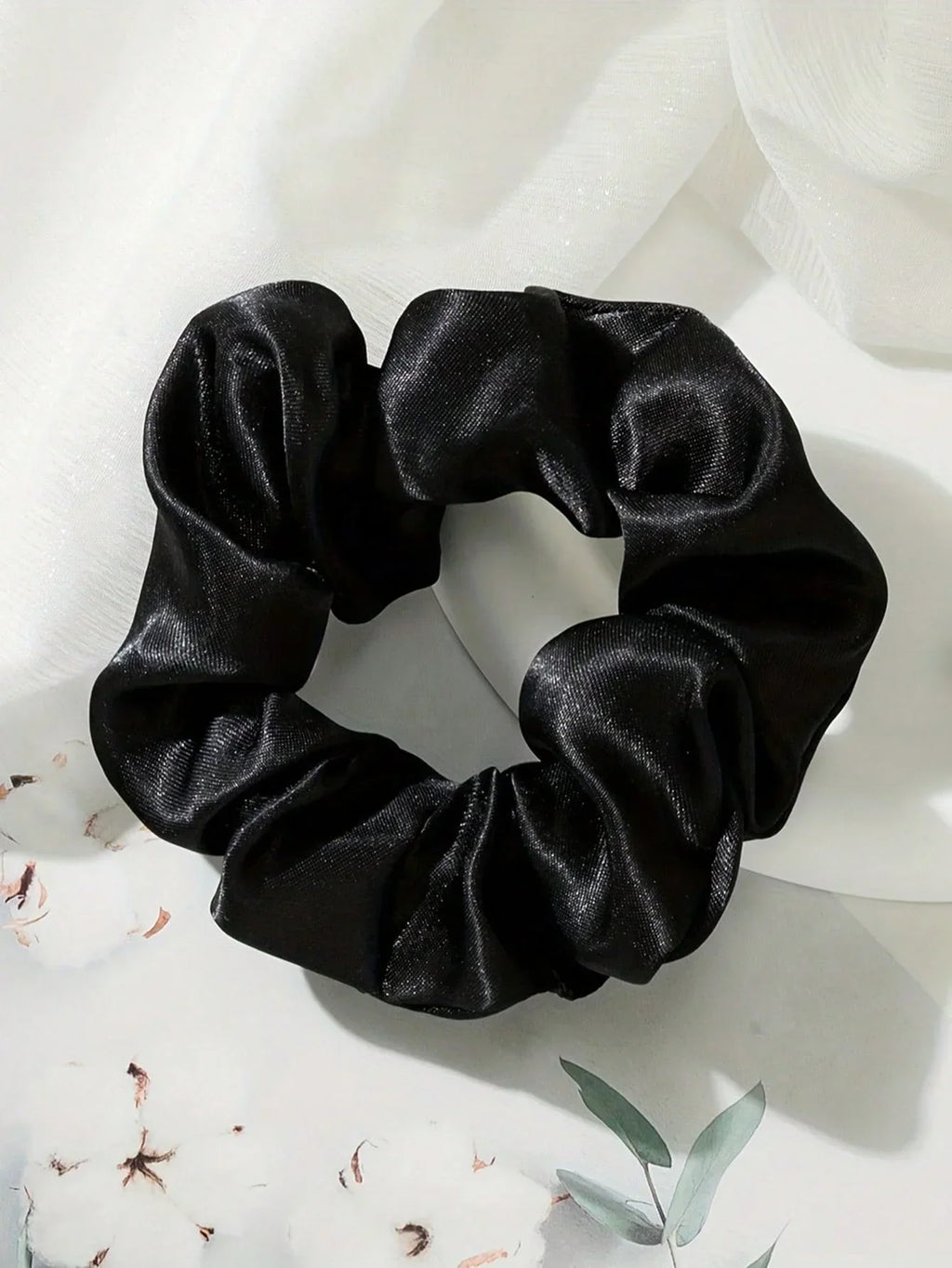 Satin Scrunchies Elastic Hair Bands For Frizz Prevention Satin Velvet Hair Ties Satin Hair Scrunchies Ponytail Holders