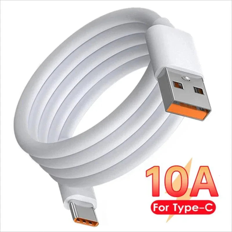 1/3Pc 120W 10A USB to Type C Fast Charging Cable USB C Quick Charge Wire High Speed Transfer Data Cord for Huawei Samsung Xiaomi