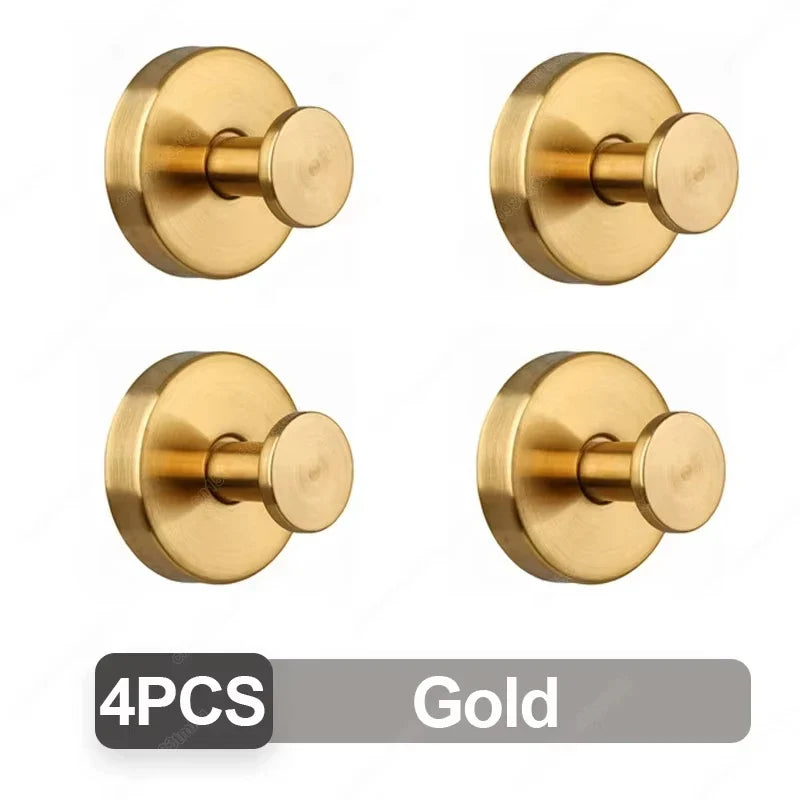 Suction Cup Hook Stainless Steel Punch-free Hooks Waterproof Wall Mount Strong Adsorption Hooks Reusable Kitchen Bathroom Hook