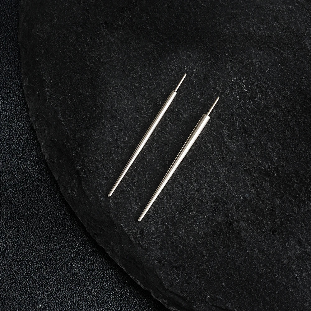 Right Grand ASTM F136 Titanium Threadless Labret Insertion Pin Self Piercing Taper Guide Needle Tool for 14/16G Push Back Post