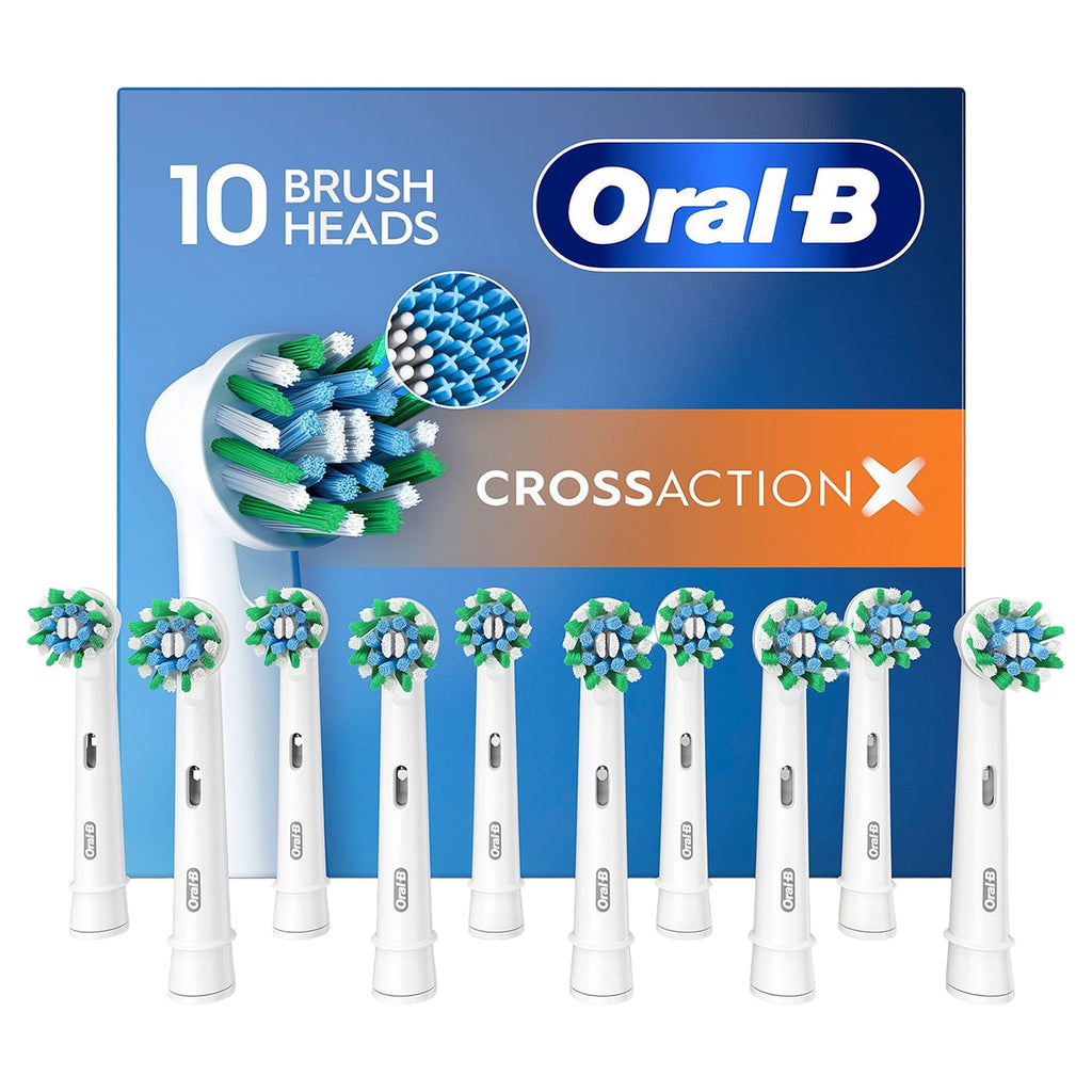 Set of 2 Oral-B Cross Action Replacement Brush Heads XXXL Pack, 20 Heads Total