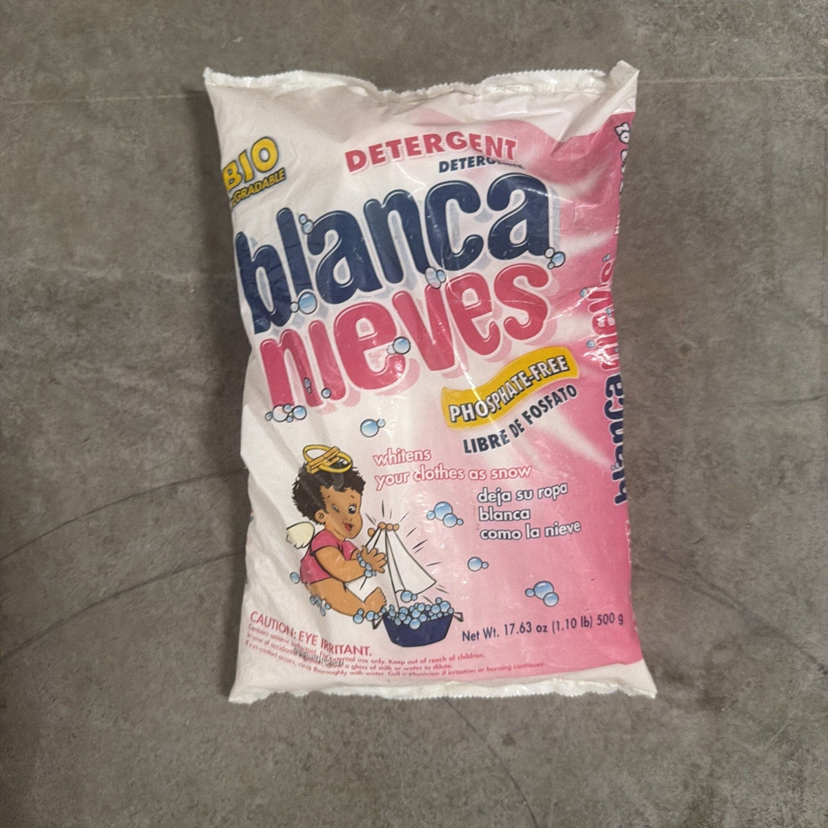 Blanca Nieves Powder Detergent 1.10 lb Biodegradable Phosphate-Free Bright Clean