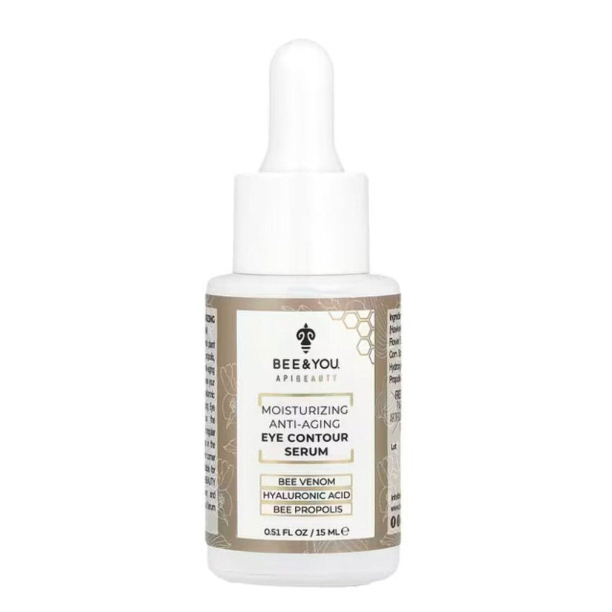 Bee & You Anti-Aging Eye Contour Serum for Puffy Eyes, Dark Circles & Bags